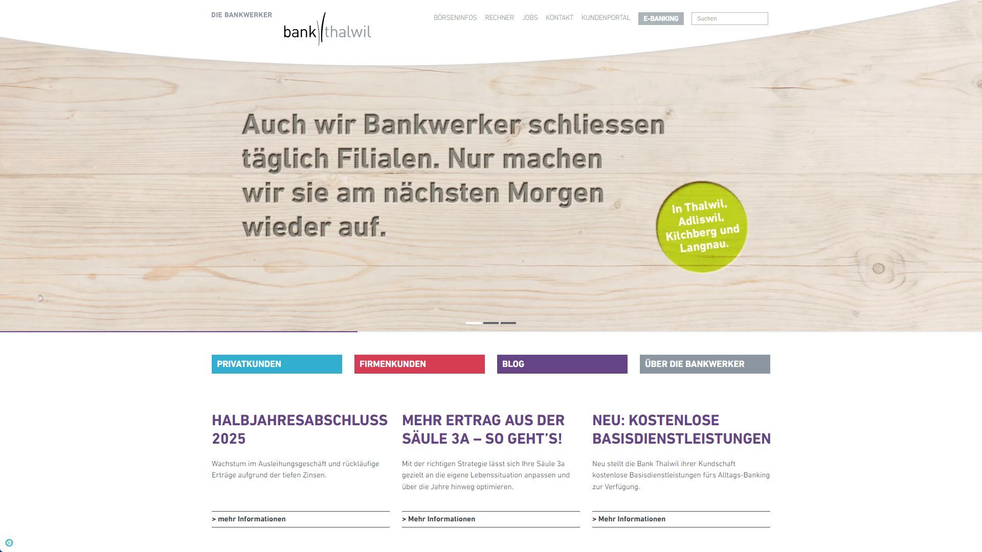 Bank Thalwil
